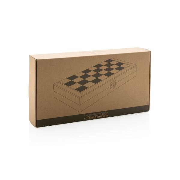 Obrázky: Prémiový FSC® drevený šach v skladacej šachovnici, Obrázok 11
