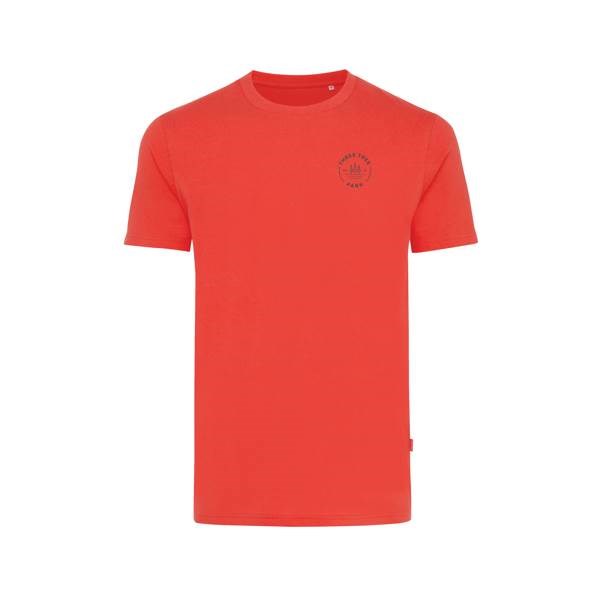 Obrázky: Unisex tričko Bryce, rec.bavlna, červené L, Obrázok 3