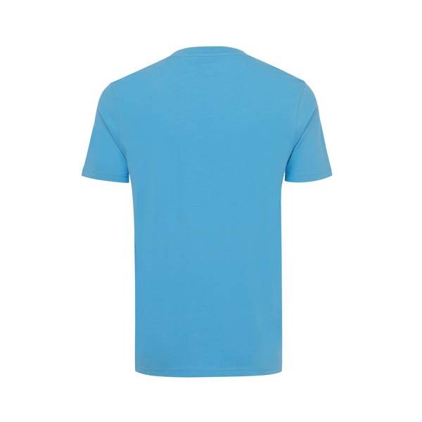 Obrázky: Unisex tričko Bryce, rec.bavlna, modré L, Obrázok 2
