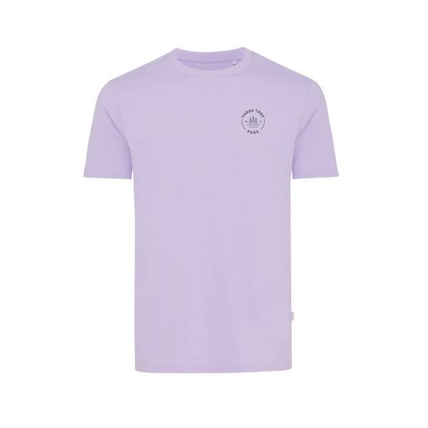 Obrázky: Unisex tričko Bryce, rec.bavlna, fialové M, Obrázok 3