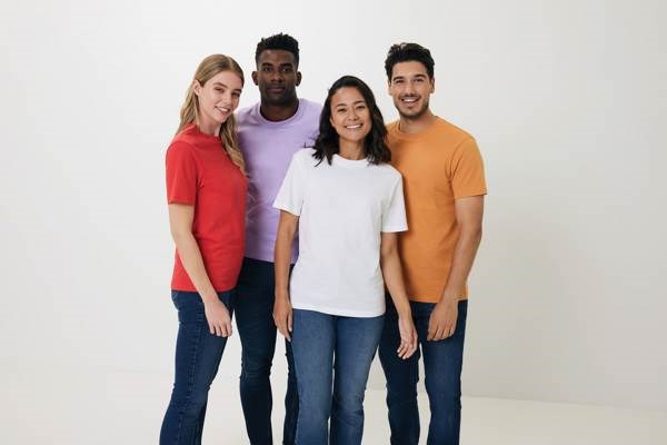 Obrázky: Unisex tričko Bryce, rec.bavlna, oranžové L, Obrázok 5