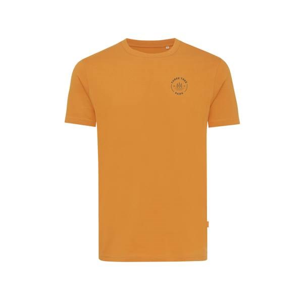 Obrázky: Unisex tričko Bryce, rec.bavlna, oranžové XL, Obrázok 3