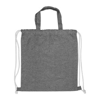 Obrázky: Bavlnený ruksak a nákupná taška v jednom, čierna, Obrázok 2