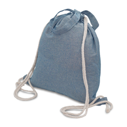 Obrázky: Bavlnený ruksak a nákupná taška v jednom, modrá