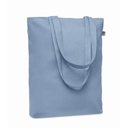 Obrázky: Nákupná taška z organickej bavlny 270g, sv.modrá