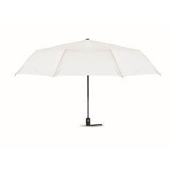 Obrázky: Biely vetruodolný, automatický skladací dáždnik