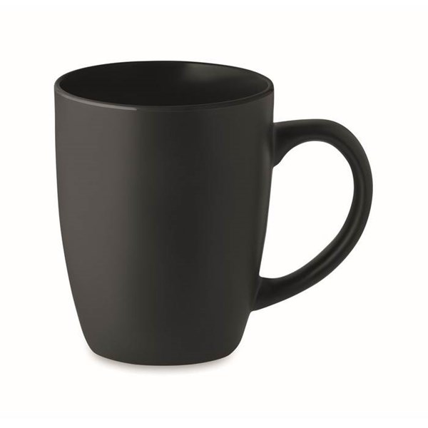 Obrázky: Čierny matný keramický hrnček 290 ml
