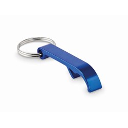 Obrázky: Modrá kľúčenka / otvárač z recyklovaného hliníka