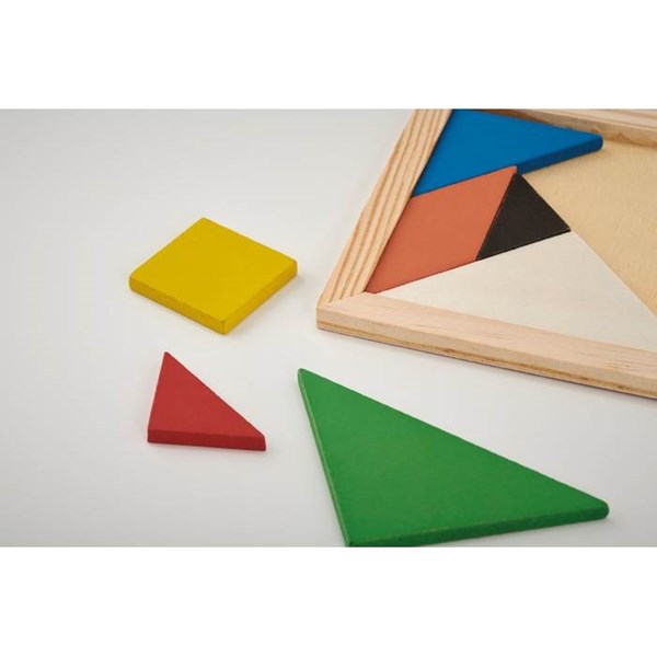 Obrázky: Drevená logická hra - puzzle Tangram, Obrázok 8