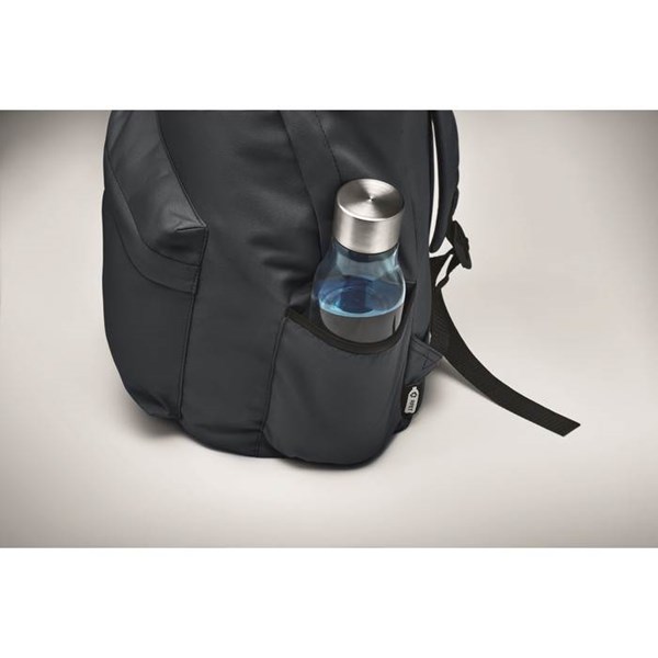 Obrázky: Modrý ruksak z RPET s prednýn vreckom, Obrázok 4