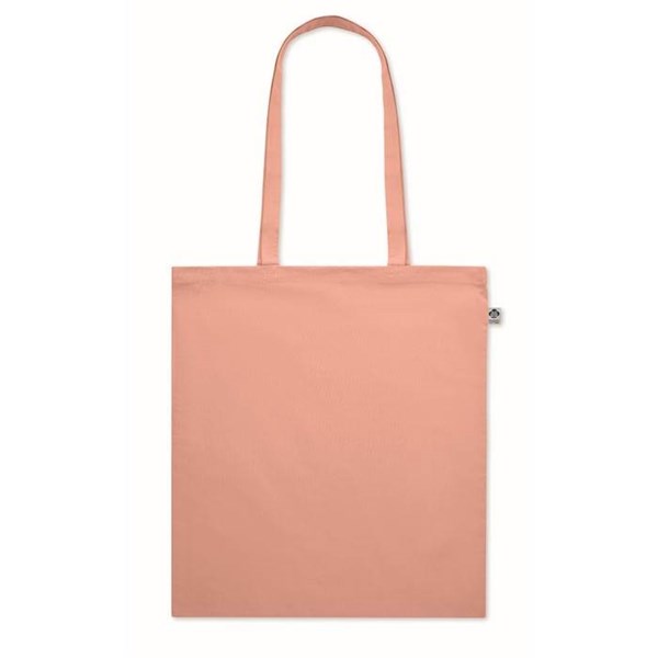 Obrázky: Nákupná taška z bio bavlny, 180g, oranžová, Obrázok 2