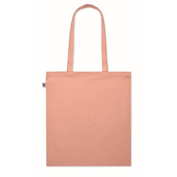Obrázky: Nákupná taška z bio bavlny, 180g, oranžová, Obrázok 4