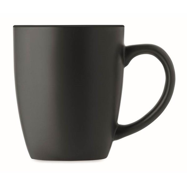 Obrázky: Čierny matný keramický hrnček 290 ml, Obrázok 2