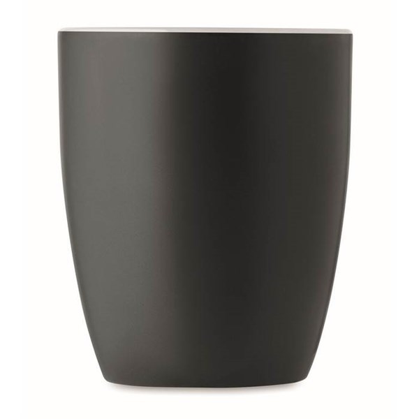 Obrázky: Čierno-biely matný keramický hrnček 290 ml, Obrázok 3