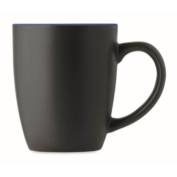 Obrázky: Čierno-modrý matný keramický hrnček 290 ml, Obrázok 2