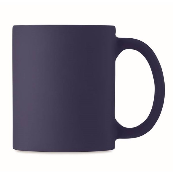 Obrázky: Modro-biely matný keramický hrnček 300 ml, Obrázok 4