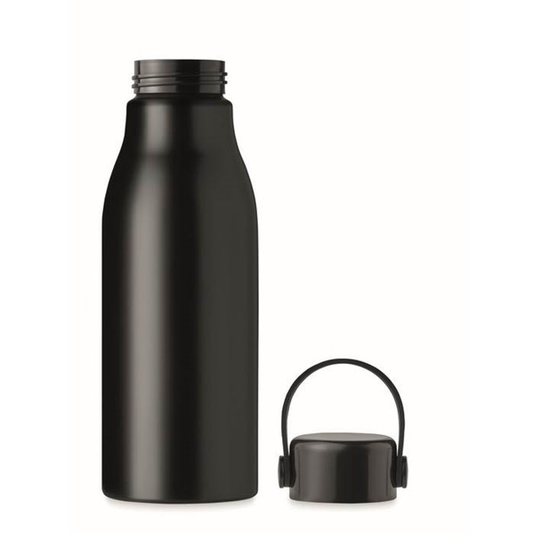 Obrázky: Hliníková fľaša 650 ml čierna so silikón. pútkom, Obrázok 7
