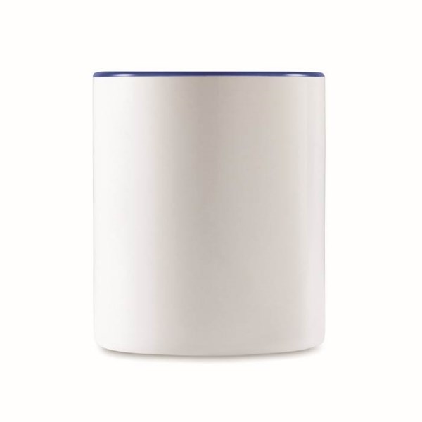 Obrázky: Bielo-tm.modrý keramic.hrnček na sublimáciu 300ml, Obrázok 4