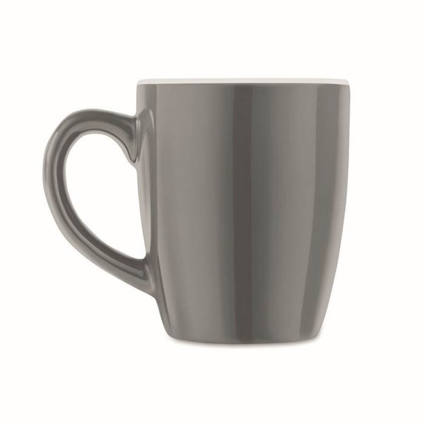 Obrázky: Šedý keramický hrnček, objem 290 ml, Obrázok 2