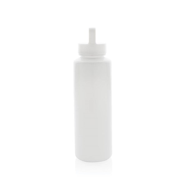 Obrázky: Fľaša na vodu s madlom z RPP 500 ml biela, Obrázok 2