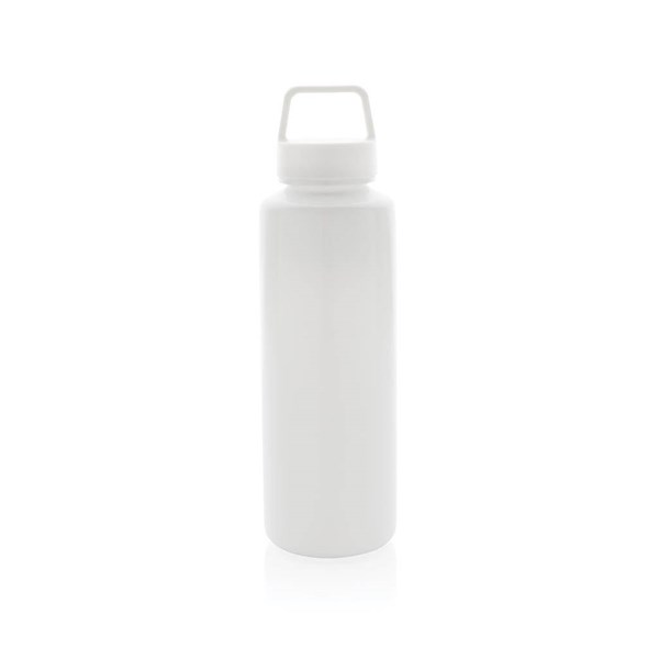 Obrázky: Fľaša na vodu s madlom z RPP 500 ml biela, Obrázok 3