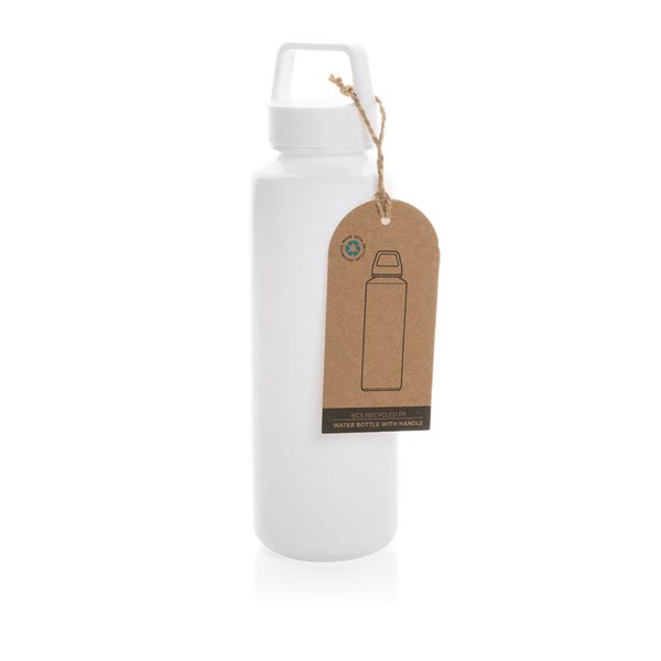 Obrázky: Fľaša na vodu s madlom z RPP 500 ml biela, Obrázok 7