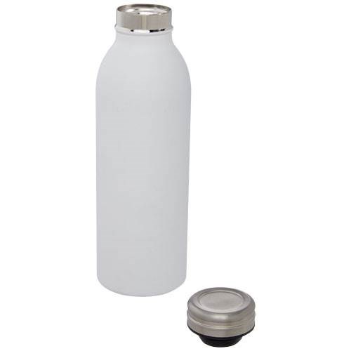 Obrázky: Medená fľaša, vákuová izolácia biela, 500ml, Obrázok 2