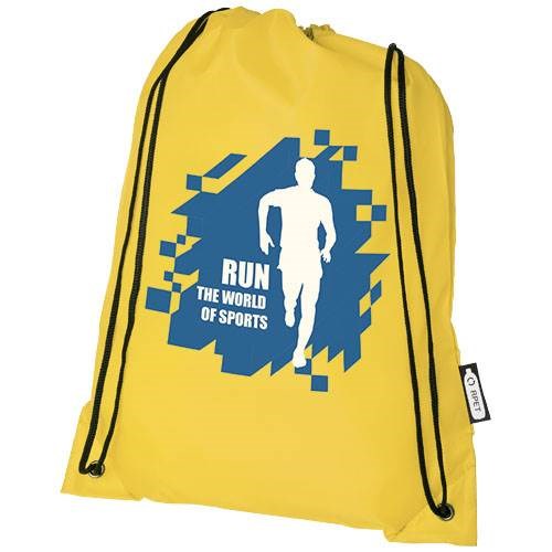 Obrázky: Sťahovací ruksak z recyklovaných PET žltá, Obrázok 7