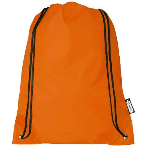 Obrázky: Sťahovací ruksak z recyklovaných PET oranžová, Obrázok 6