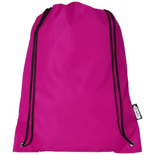 Obrázky: Sťahovací ruksak z recyklovaných PET ružová, Obrázok 6