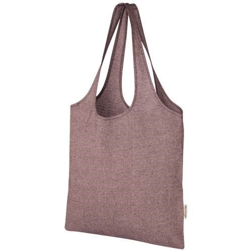 Obrázky: Nákupná taška z rec. bavlny 150 g, bordó, Obrázok 1