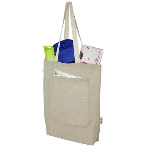 Obrázky: Nákup. taška-vrecko 150 g, rec. bavlna, prírodná, Obrázok 6