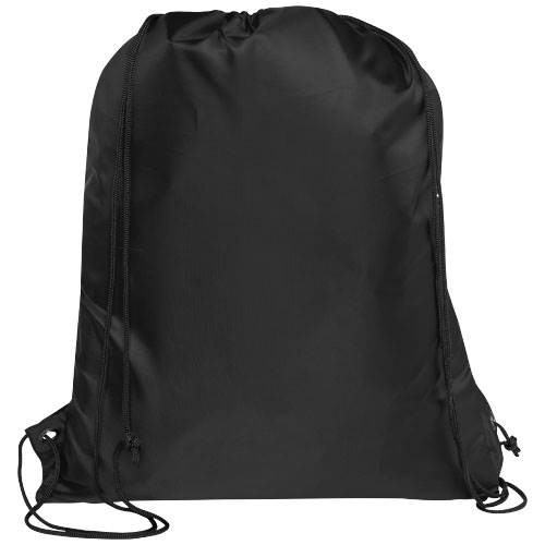 Obrázky: Recyklovaný čierny skladací ruksak, predné vrecko, Obrázok 2