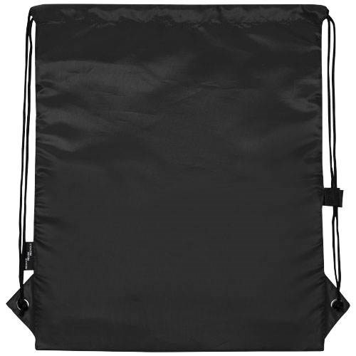 Obrázky: Recyklovaný čierny skladací ruksak, predné vrecko, Obrázok 3