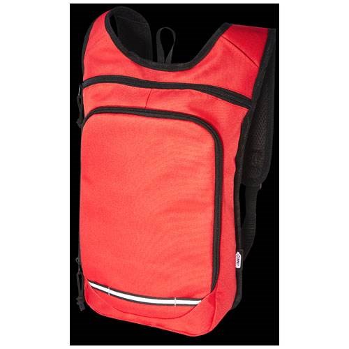 Obrázky: RPET vonkajší ruksak 6,5 l, červená, Obrázok 5