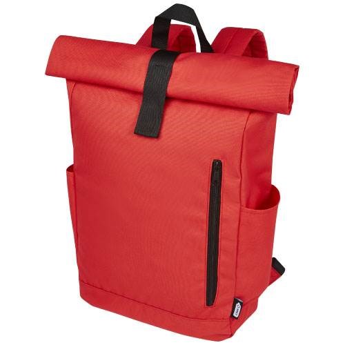 Obrázky: Červený GRS RPET vodoodolný ruksak 18 l, Obrázok 1