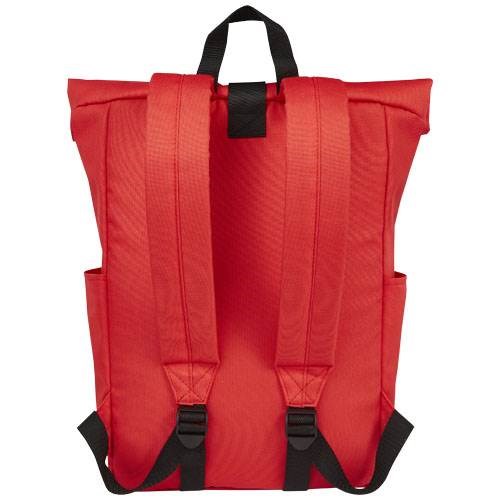 Obrázky: Červený GRS RPET vodoodolný ruksak 18 l, Obrázok 2