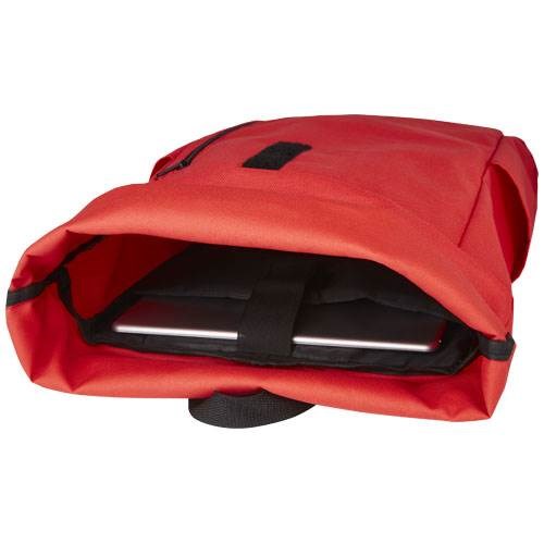 Obrázky: Červený GRS RPET vodoodolný ruksak 18 l, Obrázok 5