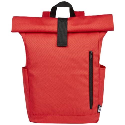 Obrázky: Červený GRS RPET vodoodolný ruksak 18 l, Obrázok 7