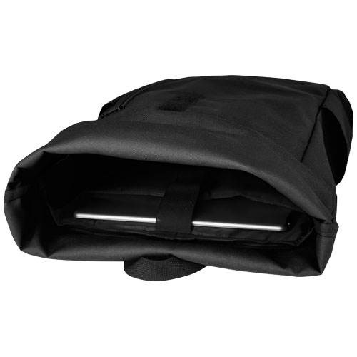 Obrázky: Čierny GRS RPET vodoodolný ruksak 18 l, Obrázok 5