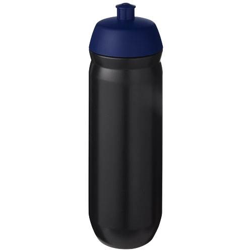 Obrázky: Športová fľaša 750 ml, čierna, modré viečko, Obrázok 1