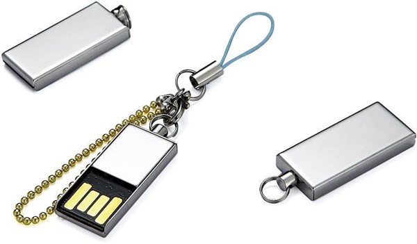 Obrázky: Malý kovový USB flash disk s krúžkom 32GB, Obrázok 3