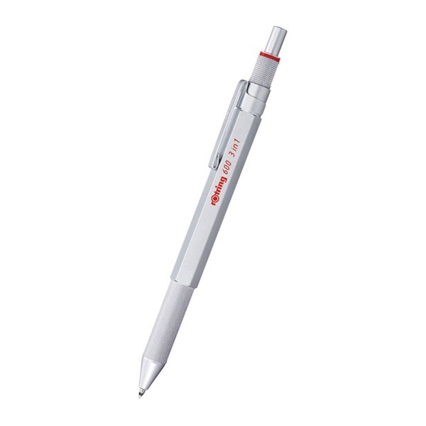 Obrázky: Multipen ROTRING 600 SLV, KP mo/čier/červ + MC 0,5