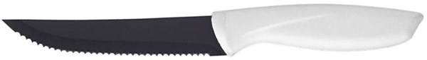 Obrázky: Biely steakový nôž s čiernou čepeľou