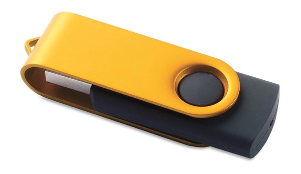 Obrázky: Twister Rotodrive zlatý USB flash disk 32GB, Obrázok 1