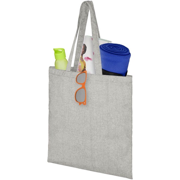 Obrázky: Šedá taška z recyklovanej  bavlny 150 g/m², Obrázok 3