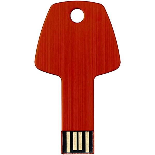 Obrázky: Červený hliníkový USB flash disk 1GB, tvar kľúča, Obrázok 3
