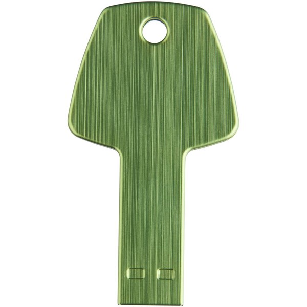 Obrázky: Zelený hliníkový USB flash disk 1GB, tvar kľúča, Obrázok 2