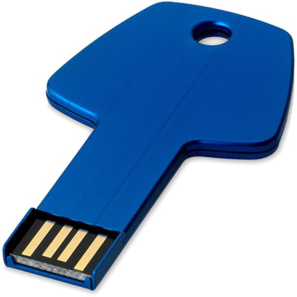 Obrázky: Nám. modrý hliník. USB flash disk 32GB, tvar kľúča, Obrázok 1