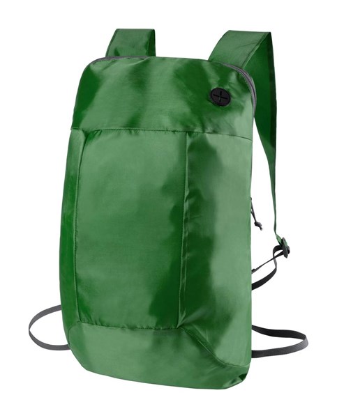 Obrázky: Ľahký skladací ruksak ,otvor na slúchadlá, zelený, Obrázok 1